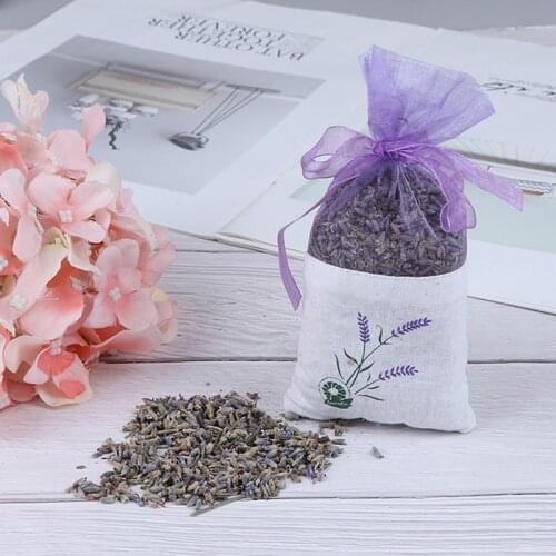 6pcs Sachets Flower Printing Portable Empty Lavender Fragrance Sachet Bag household cleaning accessories