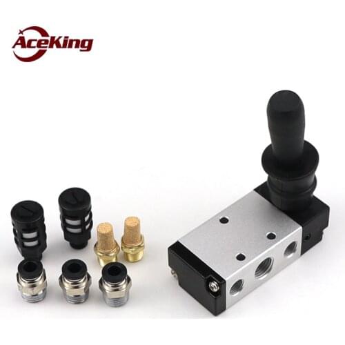 Pneumatic switch cylinder manual reversing 4h210-08 manual air control valve manual pull valve two position five-way hand valve
