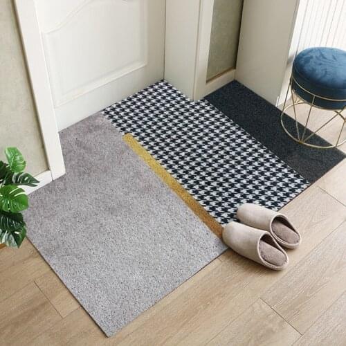 Silk Loop Entrance Door Mat Carpet Light Luxury Home Bath Mat Kitchen Mat Hallway Door Mats Non-slip Cuttable Custom Mats Carpet