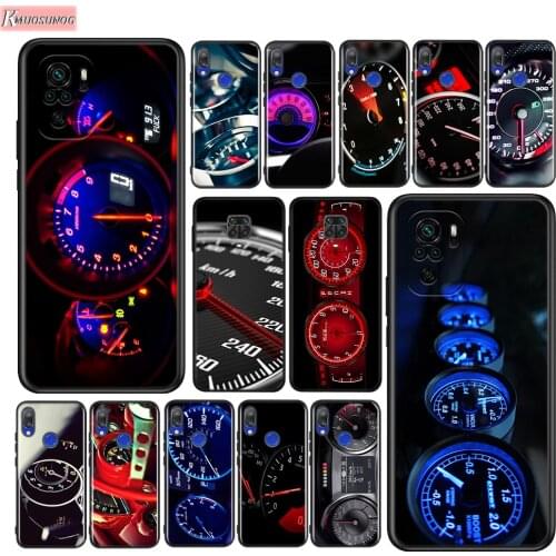 Cool Speedometer Silicone Cover For Xiaomi Redmi Note 10 10S 9 9S Pro Max 9T 8T 8 7 6 5 Pro 5A Phone Case