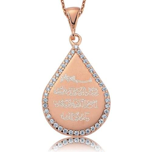 Tevuli 925 Sterling Silver Cubic Zirconia Evil Eye Prayer Lady Necklace