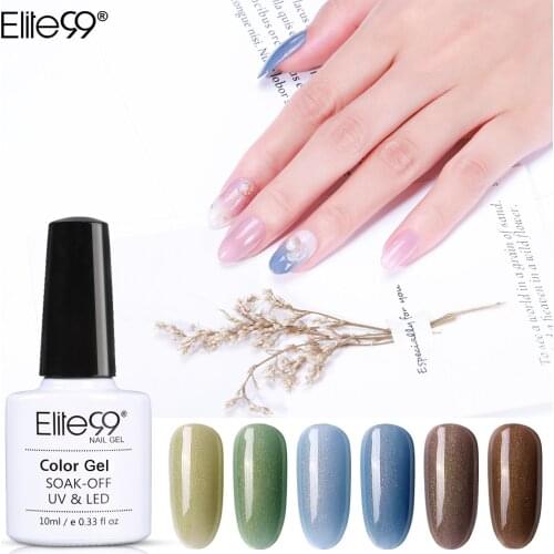 Elite99 10ML Gold Dust UV Gel Polish Bling Glitter UV Gel Varnish Soak Off Rose Gold Gel Lacquer Semi Permanent Enamel Nail Art