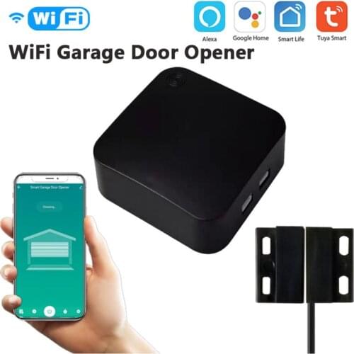 Tuya Smart Garage Door Opener Wifi Switch APP Control Alarm Push Real Time Monitor Work With Alexa Google Home Smart Life Hot