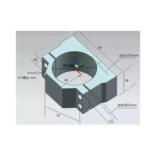 Inner diameter and 55 mm spindle motor seat fixed seat without brushes send screw spindle is special