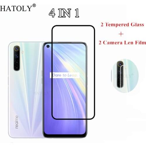 Tempered Glass For OPPO Realme 7 Pro 5 6 6i 6S XT X50 X2 Q2 Pro C3 Screen Protector Camera Lens Film For OPPO Realme 7 5G Glass
