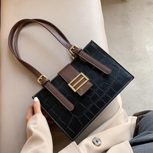 Retro Fashion Crocodile Pattern Underarm Bag 2021 New Quality Pu Leather Womens Designer Handbag Small Shoulder Messenger Bags