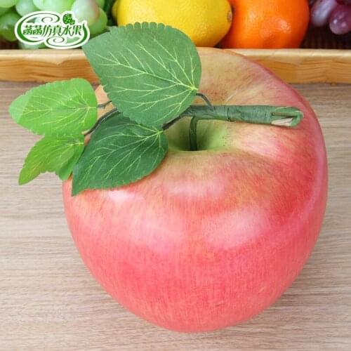 050 Large fruit dump emulation fruit and vegetable large model foam powder fake Apple toy furniture display 17*17cm