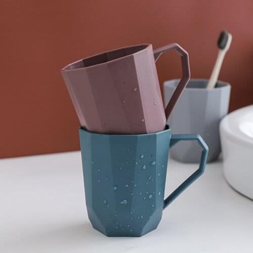 1PC Washing Mouth Cup Plastic Home Hotel Travel Toothbrush Holder Portable Simple Drinking Mugs Bathroom Accessories 18x8cm