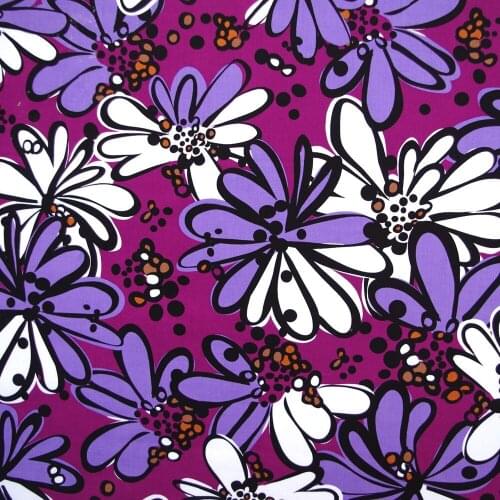 1 yard Cotton Woven Fabric - Big Flowers (width=145cm)