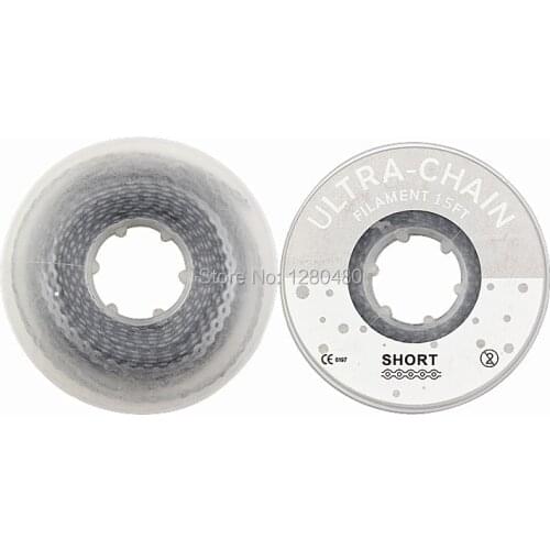2 Pcs High Strength Dental Orthodontics Rubber Spool Elastic Ultra Power Chains Gray Color Short Size Dentist Materials