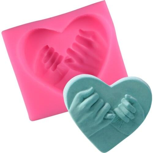 3D Love Heart Silicone Mold Aroma Gypsum Plaster Silicone Mould Home Decoration Chrismas Party DIY Love Heart Candle Resin Mold
