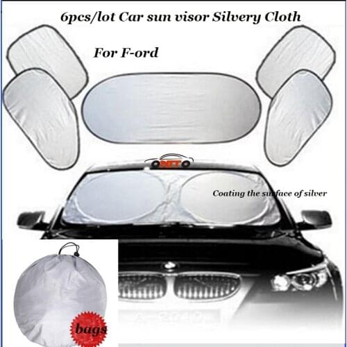 6pcs/lot Auto Car Sun Visor Set Front/Rear/Side Window Screen Visor Car Accessories for All Car Styling