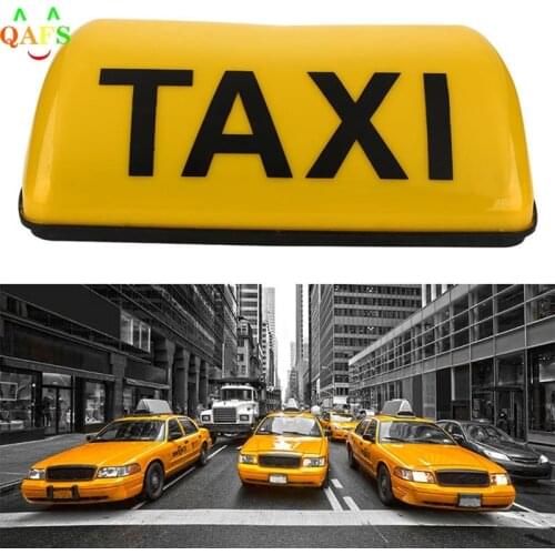 12V Taxi Cab Sign Roof Top Topper Car Magnetic Lamp LED Light Waterproof TAXI Roof Lamp Bright Top Board Roof Sign