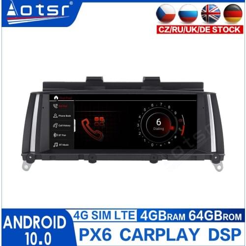 Aotsr IPS PX6 Android 10 CAR DVD FOR BMW X3 F25 for BMW X4 F26 Car Player Audio Stereo Multimedia GPS Navigation Stereo Carplay