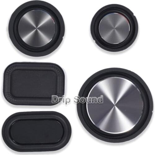 2pcs 48mm/56mm/78mm/65x45mm/70x40mm Bass Speaker Passive Radiator Auxiliary Bass Woofer Rubber Vibration Plate