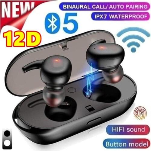 Y30 TWS Wireless Sport Headsets Earbuds Touch Bluetooth 5.0 Earphones Waterproof With Microphone For iPhone Samsung Huawei