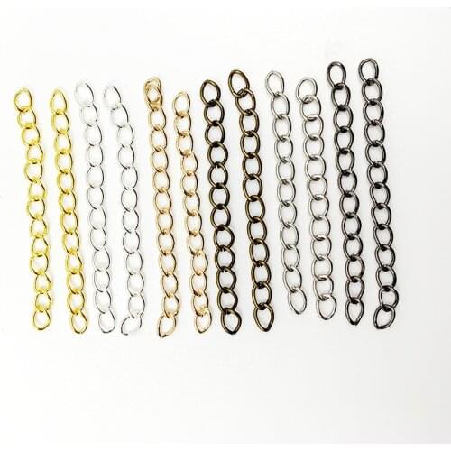 50 pieces of extension and extension jewelry chain / necklace, necklace / bracelet tail extender found DIY jewelry