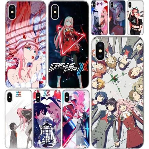 Darling in the Franxx Phone Case Cover For Iphone 12 Mini Pro 11 7 8 6 6S Plus + X XS MAX XR 5 5S SE Fashion Art TPU Coque Shell