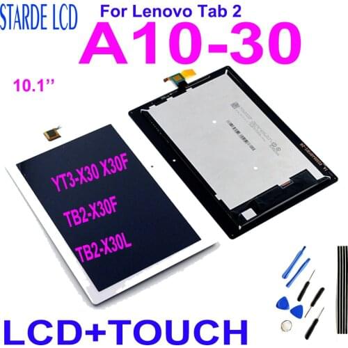 10.1 For Lenovo Tab 2 A10-30 YT3-X30 X30F TB2-X30F TB2-X30L LCD Display Touch Screen Digitizer Assembly for Lenovo A10-30 LCD