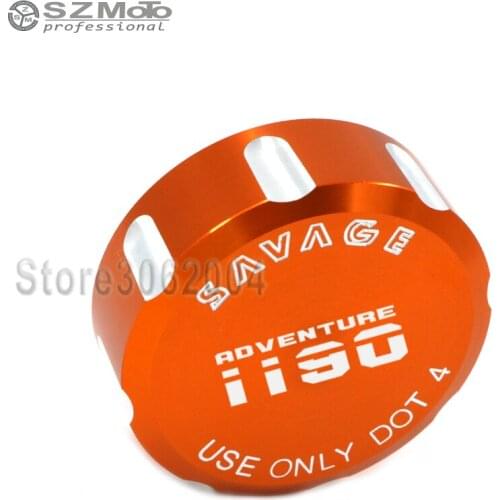 For KTM 1190 Adventure R 2013-2016 Rear Brake Cylinder Cover Reservoir Motocycle Accessories Oil Fluid Cap Tank Cup Logo Orange