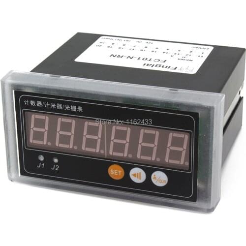 FCT01 digital RS485 modbus interface counter grating meter with contact level voltage NPN sensor input