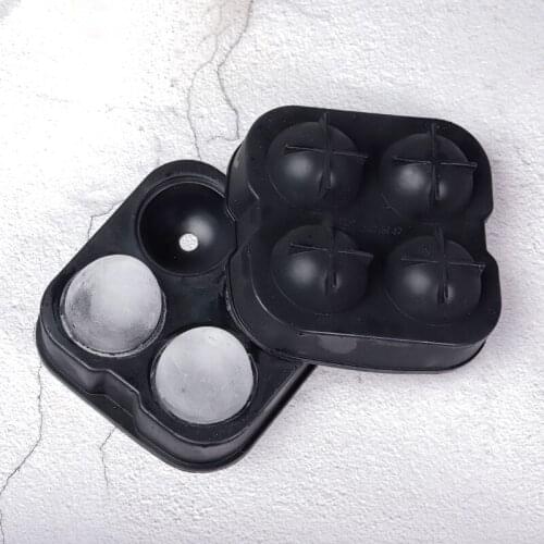 Whiskey Ice Hockey Ice Maker Creative Silicone 4 Grid 6 Grid Round Ice Hockey Mold Creative Bar Tkv Ice Maker