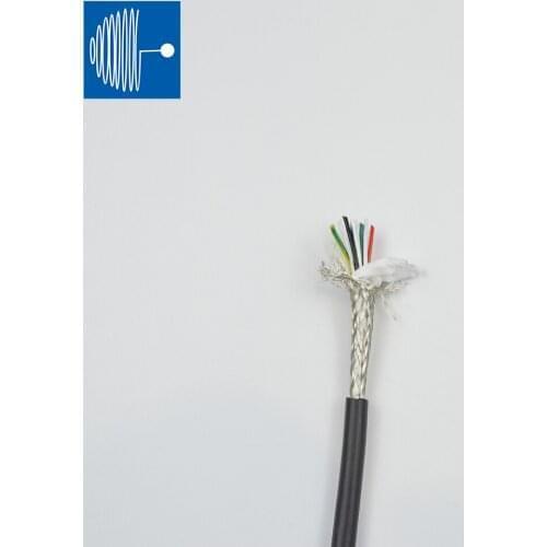 Trvvp flexible shielded braid PVC balck multi cores control drag chain cable Servo wire Resistance to bending Five million times