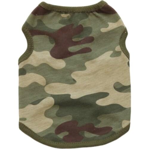 Camouflage Pet Dog Clothes Puppy Clothing for Small Dogs Coats Jackets Vest Cat tshirts Clothing Yorkies Spring Summer