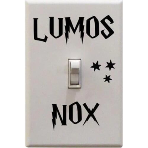 Lumos Nox Classic Vinyl Fashion Switch Stickers Wall Sticker 1SS0028
