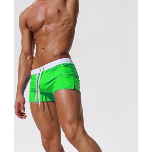 Swimming Trunks Pocket Sunga Men Swimsuit Sexy Hot Spring Swimwear Adults Boy Swim Pool Briefs Beach Surfing Spandex Shorts