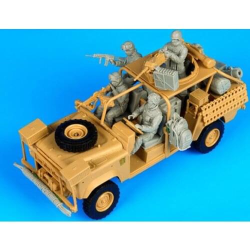 1/35 Scale Unpainted Resin Figure US RSOV Accessories & Crew 4 figures collection figure