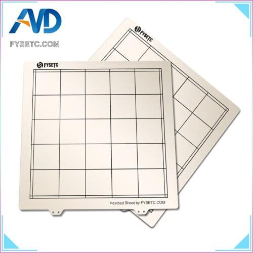 2pcs New 300 * 300mm Spring Steel Sheet Heat Bed Platform 3D Printer Printing Buildplate For TEVO Tornado Lulzbot Taz6 Printer