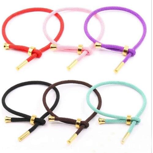 Wholesale 10pcs Handmade Weave Bracelet 3D Gold Clasp Colourful Bracelet