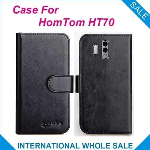 Original! HomTom HT70 Case ,6 Colors High Quality Leather Exclusive Case For HomTom HT70 Cover Phone Bag Tracking