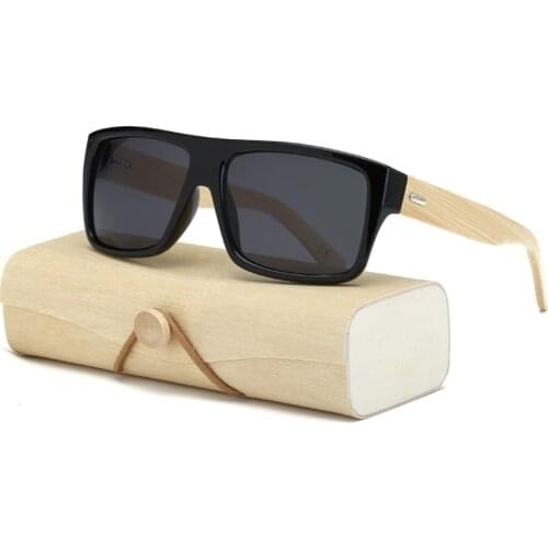 Original Wooden Bamboo Sunglasses Men Women Mirrored UV400 Sun Glasses Real Wood Shades Gold Blue Outdoor Goggles Sunglases Male