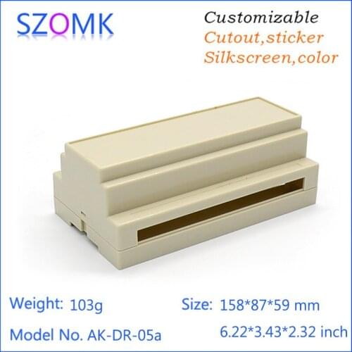 Plastic enclosure electrical wall mounting control box (4 pcs) 158*87*59mm szomk plastic housing outlet enclosure project box