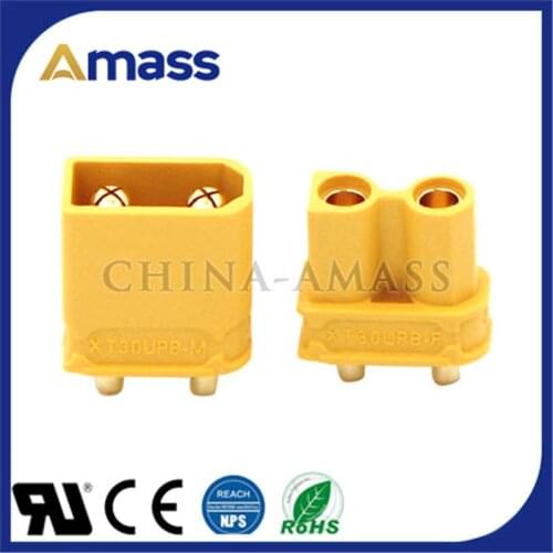 AMASS XT30UPB high power connector lithium battery/2mm gold-plated circuit board dedicated connector