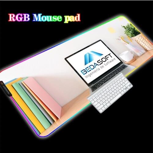 RGB Mouse Pad Large Gaming Mouse Pad Gamer LED Computer Mouse Pad Large Mouse Pad with Backlit Keyboard Table Mat Mause Carpet