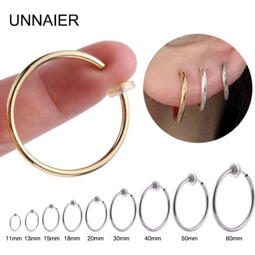 Ear clip vintage painless fake earrings big ring ear clip ring no hole ear clip high sense female no pierced summer