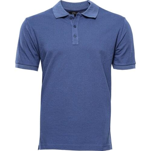 Oxford Blue Polo Collar T-shirt