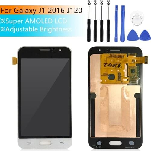 For SAMSUNG GALAXY J1 2016 lcd J120 LCD J120M J120F Touch Screen Digitizer Assembly Replacement display for Samsung j120f lcd