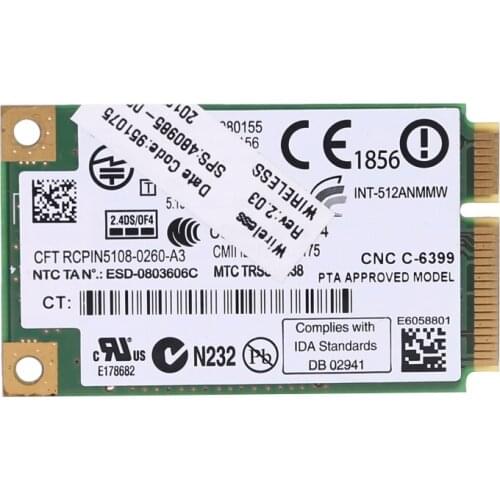 WiFi Link 5100 AGN 300M Wireless Card 2.4G + 5G Dual Band Mini PCI-E Interface Web Card for CQ40 CQ45 6520S 6530S 8730W