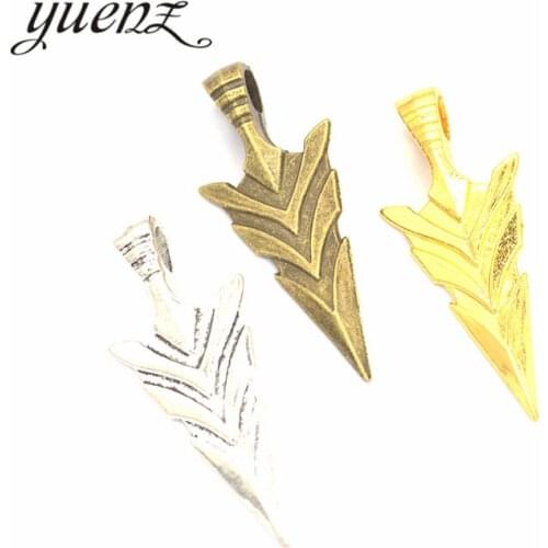 YuenZ 3 pcs Antique silver color arrow Charm Pendants for Bracelet Necklace Jewelry Accessories Diy Jewelry Making 46*19mm M08