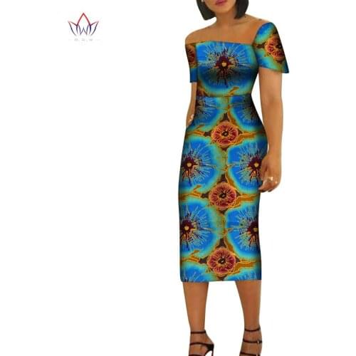 Women Maxi Dress African Print Dresses for Women Short Sleeve Dress Women Print Clothing Causal Party Dress Can Customize Wy6498