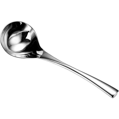 304 Stainless Steel Soup Spoon for Soup Deepening Soup Spoon for Household Use Long Handle Large Spoon for Public Use Soup Spoon