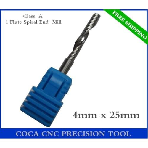 4mm*25mm,Freeshipping CNC Solid carbide woodworking router bit,Tungsten Class-A1 Flute end mill,MDF,PVC,Acrylic,milling cutter