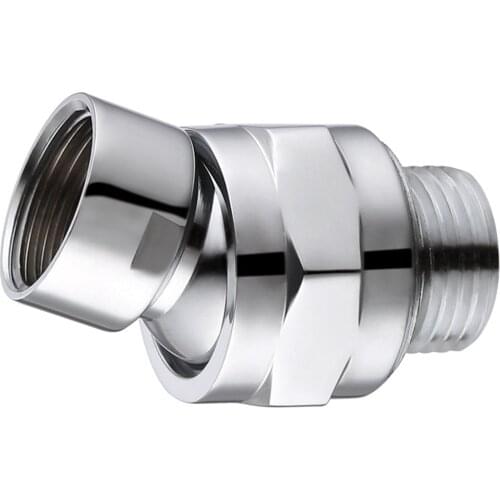 Shower Head Adapter Stainless Steel Brass Diverter Shower Valve Bathroom Water Separator Swing Adjustable Bathe Accessories