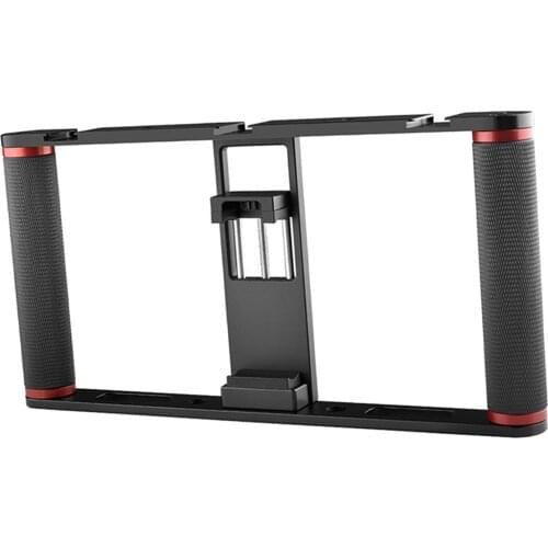Aluminum Video Rig for Phone Videographer Films Shooting Vlogging Filmmaking