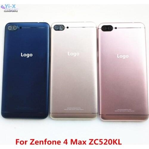 Back Cover For Asus Zenfone 4 Max ZC520KL Battery Door Back Case Housing with Camera Lens and Side button