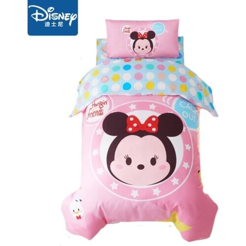 Minnie mouse girls bedding sets comforter baby bed spreads 3/4 pcs children‘s presents home decor cartoon pink the kindergarten